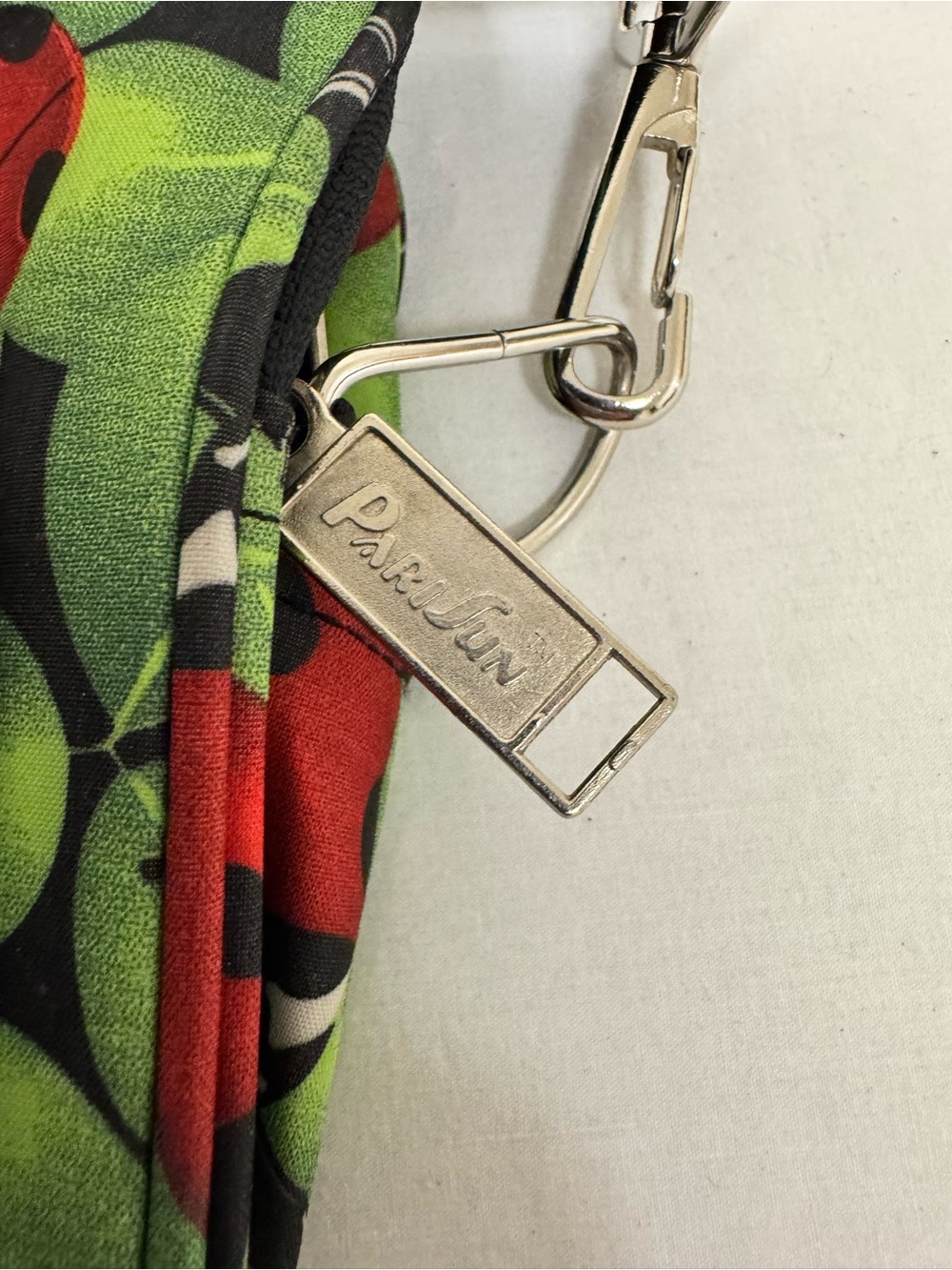 Ladybug Print Crossbody Bag in Green and Red - Picture 4 of 5